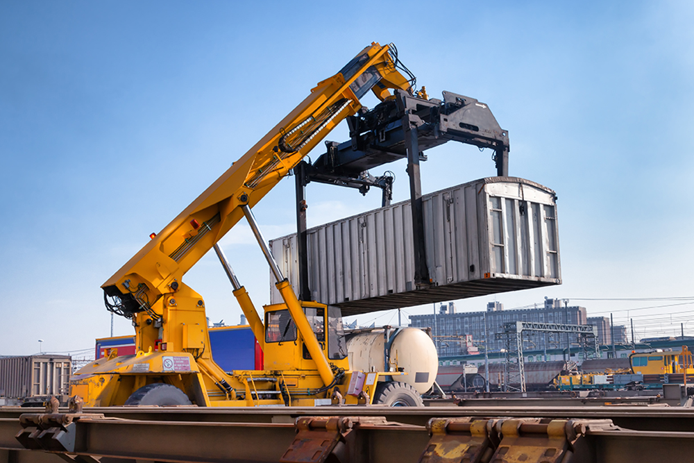 Crane and Train